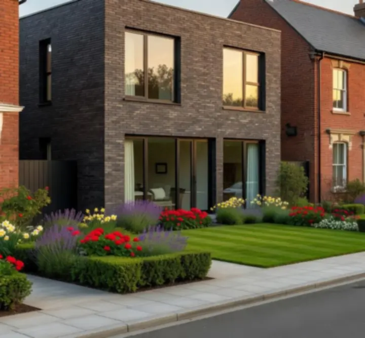 Modern UK residential property exterior
