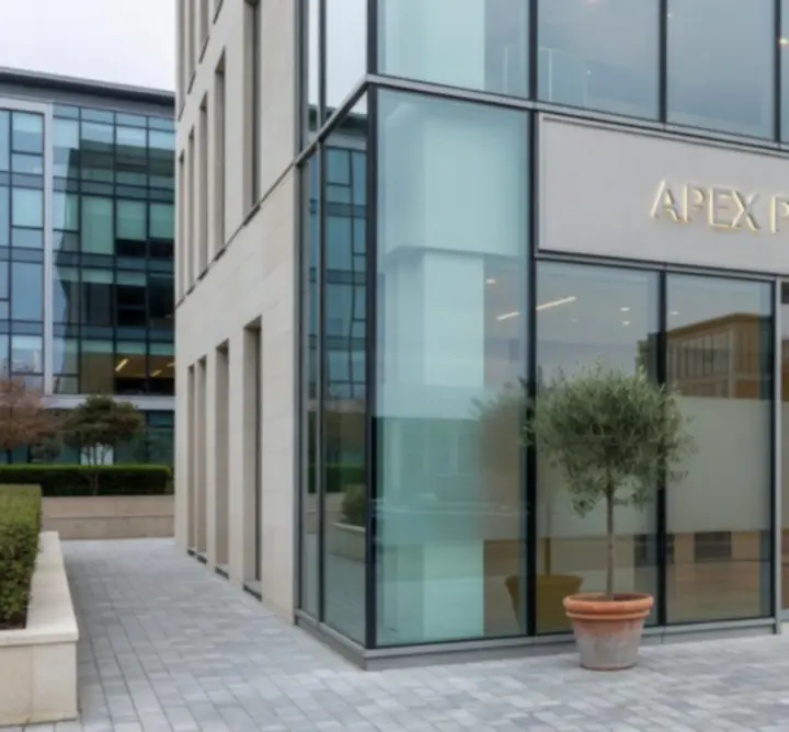 Exterior view of a modern UK real estate agency office